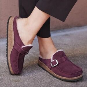Birkenstock Buckley Leather Shearling Clog